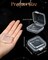 48PCS Mini Clear Jewelry Box, Small Plastic Storage Box with Lids 1.37 x 1.37 x 0.7 Inches Craft Bead Organizer Travel Earring Storage Containers for Rings, Earbuds, Diamond Art
